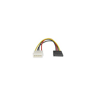 Adaptateur d'alimentation Molex 5.25" (LP4) vers SATA 15pins, 0.15m