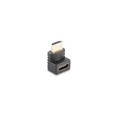 Adaptateur HDMI femelle vers HDMI mâle coudé à 90 dégrés vers le haut